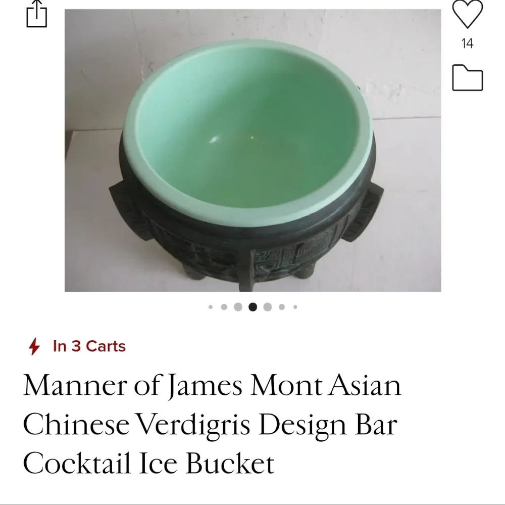 Vintage ice bucket